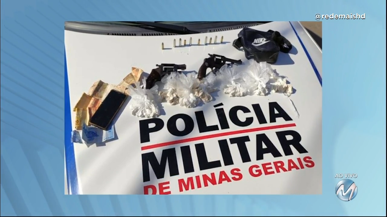 Muriaé: drogas e armas apreendidas em praça