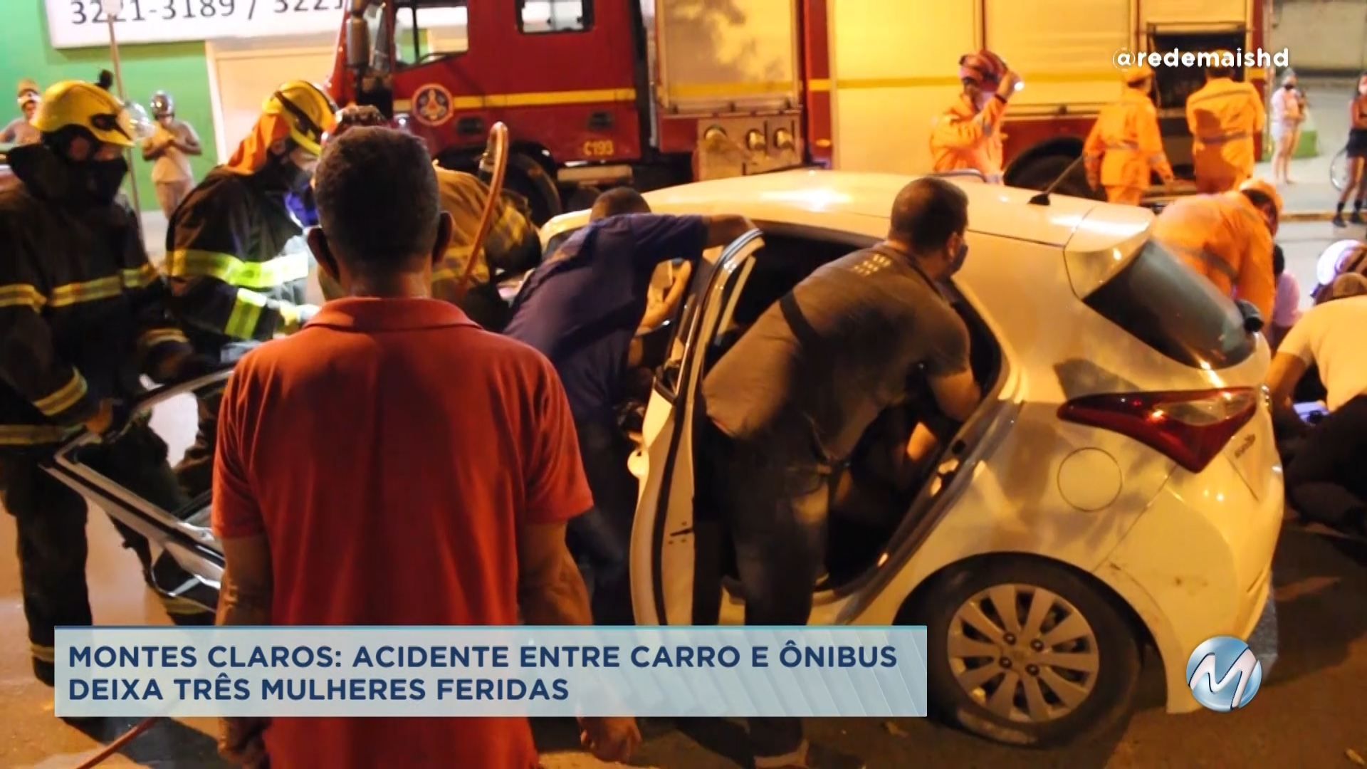 Montes Claros: mulheres ficam feridas em acidente envolvendo carro e ônibus