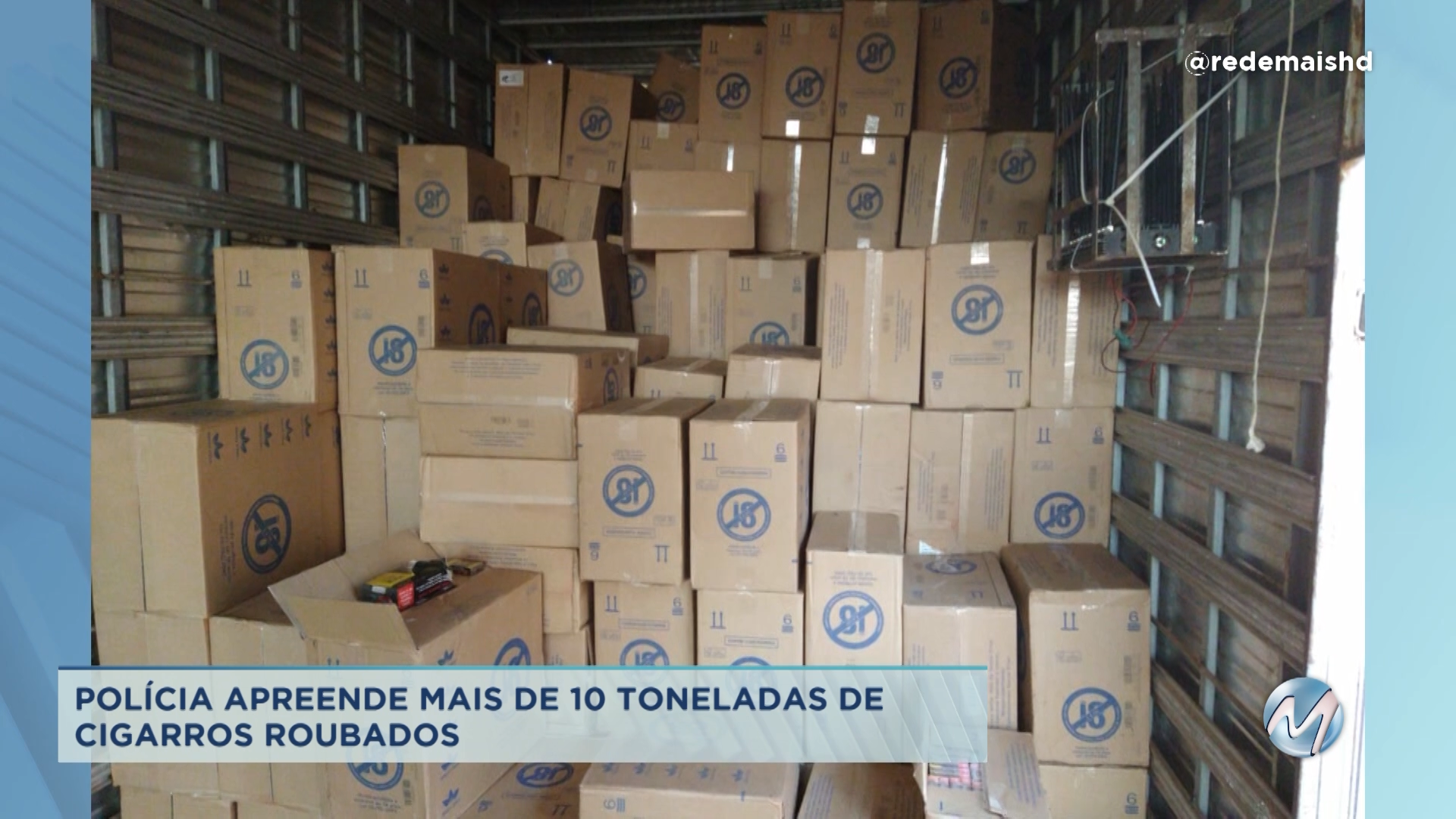 Norte de Minas: polícia apreende mais de 10 toneladas de cigarros roubados