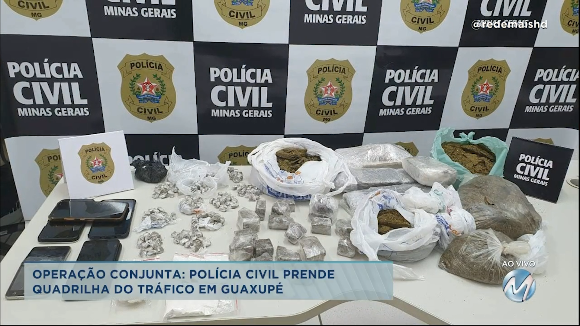 Guaxupé: Polícia Civil prende quadrilha do tráfico em operação conjunta