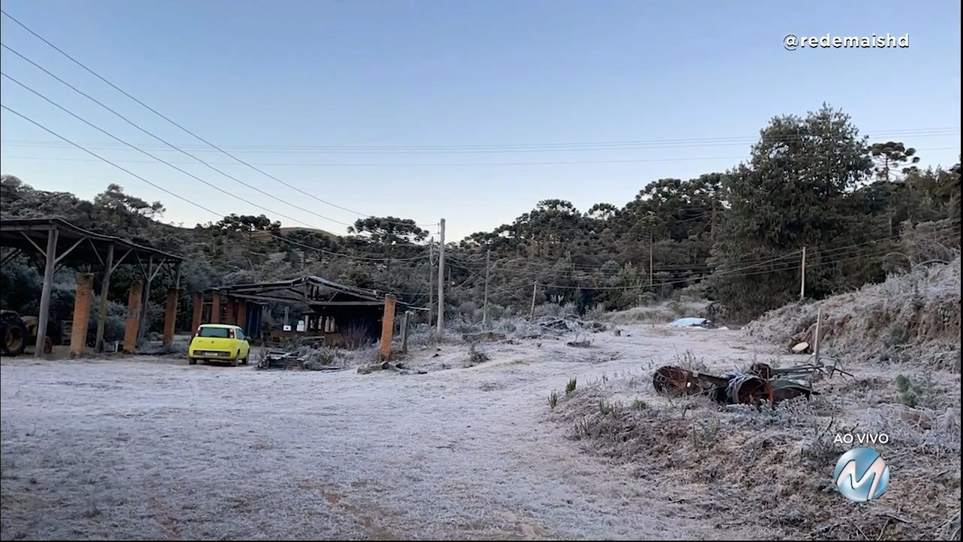 Geada no Sul de Minas: termômetros registraram temperaturas abaixo de zero