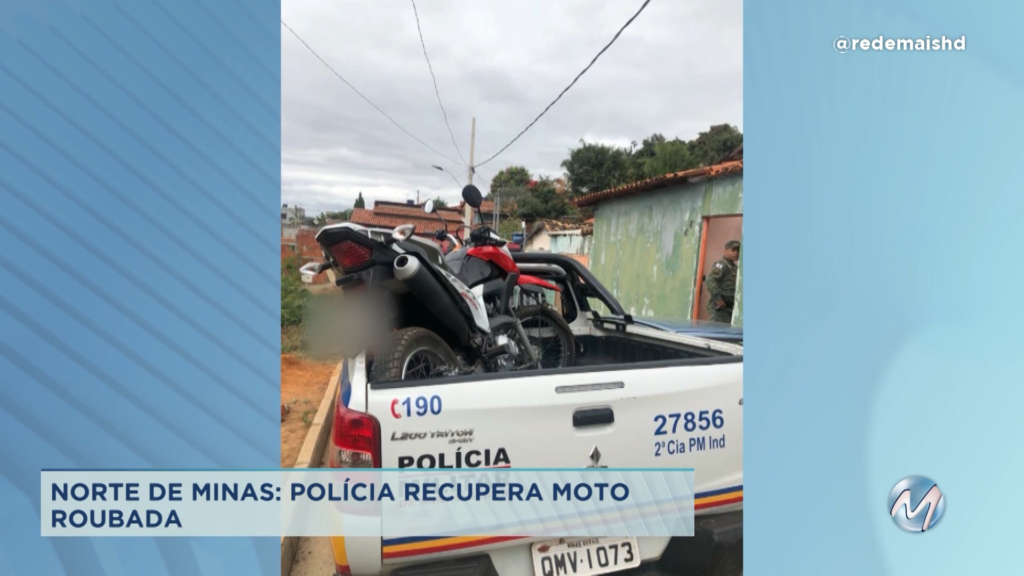 Norte de Minas: polícia recupera moto roubada em Taiobeiras