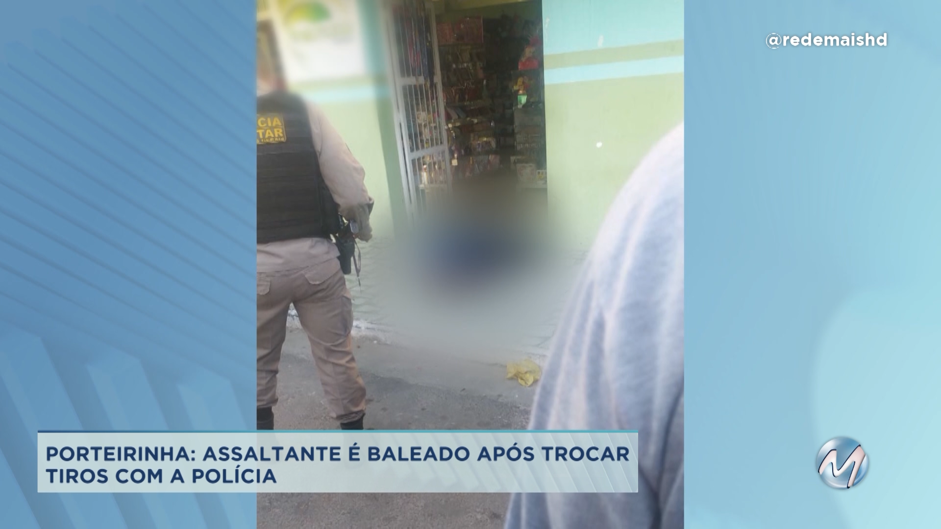 Porteirinha: assaltante é baleado após trocar tiros com a policia