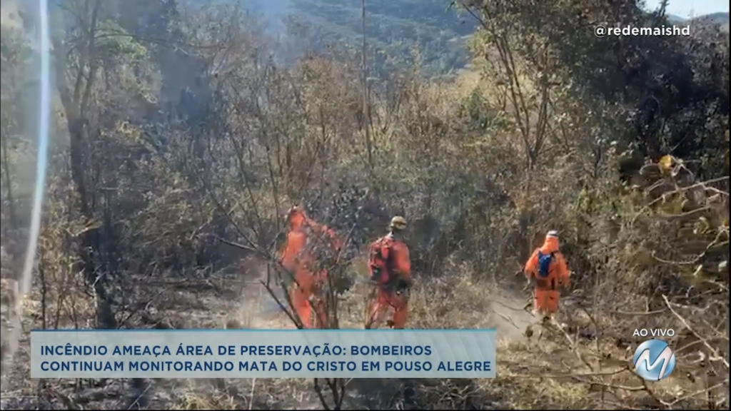 Incêndio ameaça área de preservação em Pouso Alegre