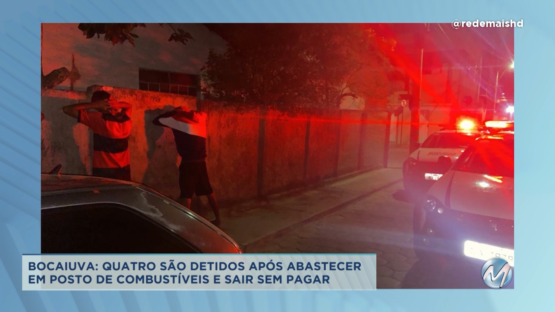 Bocaiuva: quatro são detidos após abastecer e sair sem pagar