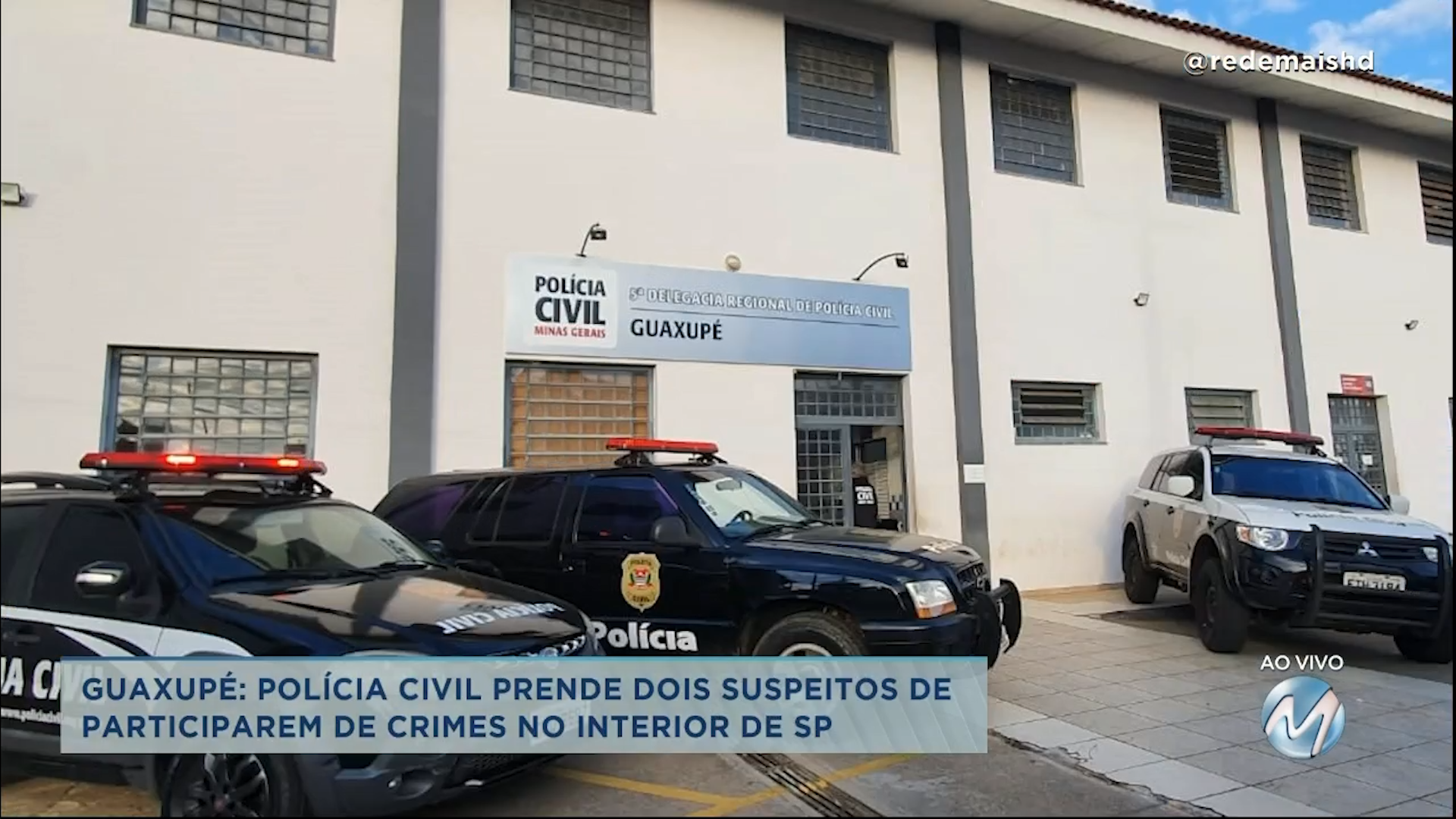 Guaxupé: dois suspeitos de participação em crimes no interior de São Paulo são presos