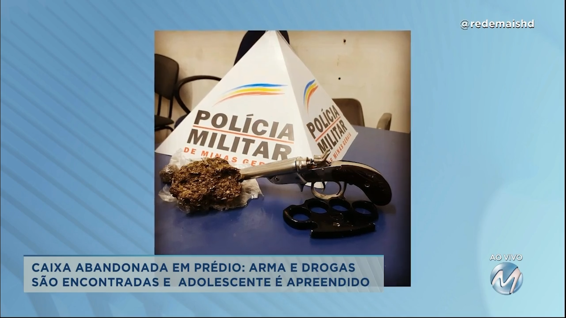 Poços de Caldas: arma e drogas são encontradas e adolescente é apreendido