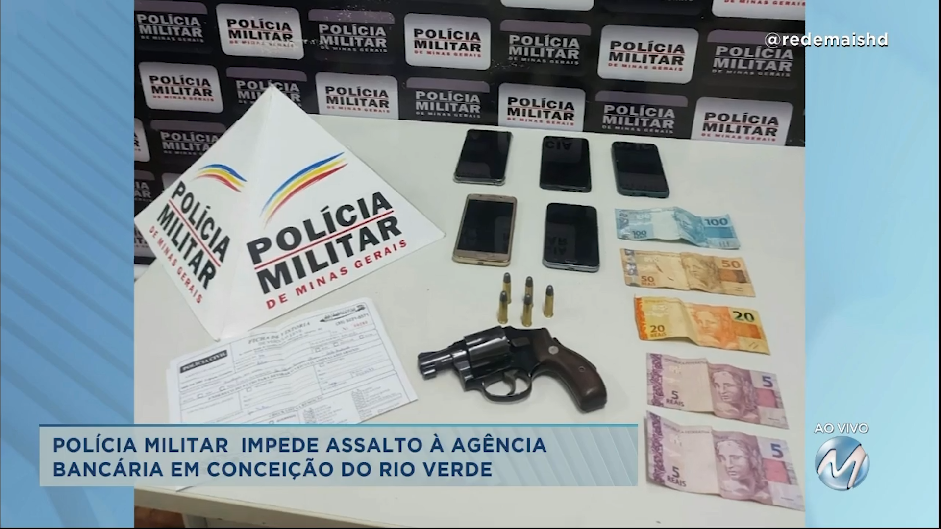 PM impede assalto à agência bancária em Conceição do Rio Verde