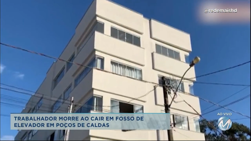 Homem morre ao cair em fosso de prédio em Poços de Caldas