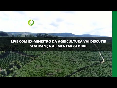 Live com ex-ministro da agricultura vai discutir segurança alimentar global