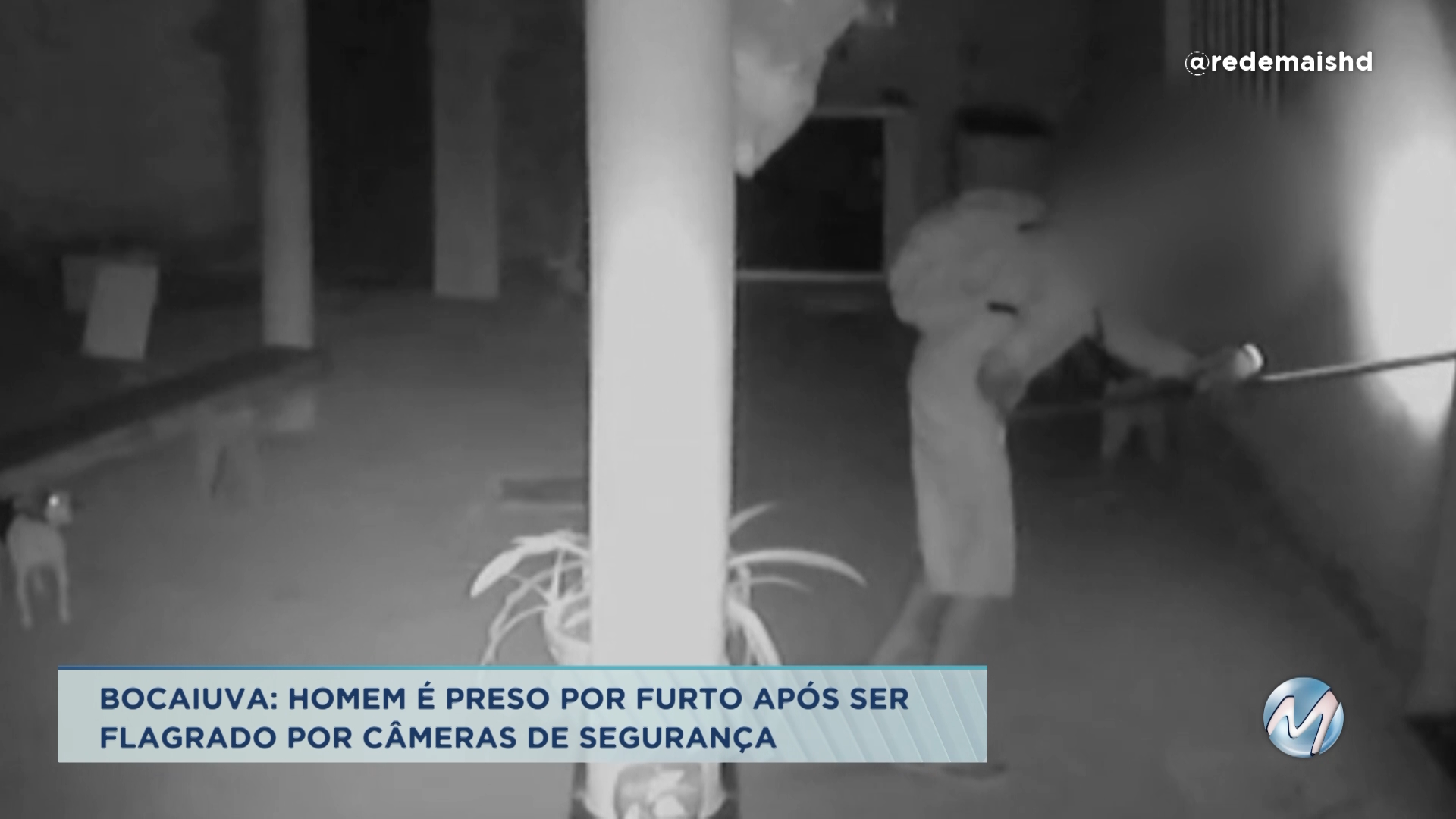 Bocaiuva: comem é preso por furto após ser flagrado por câmeras de segurança
