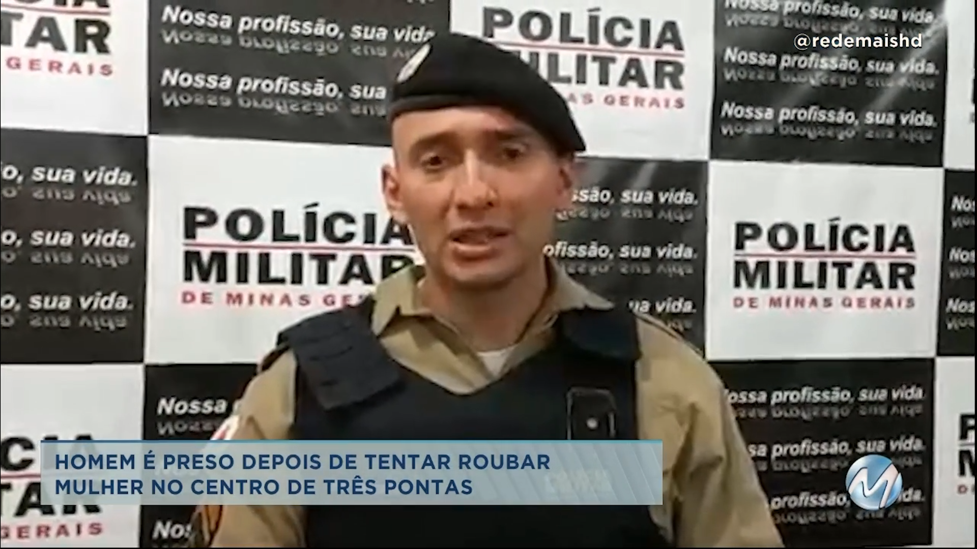 Homem é preso depois de tentar roubar mulher de Três Pontas