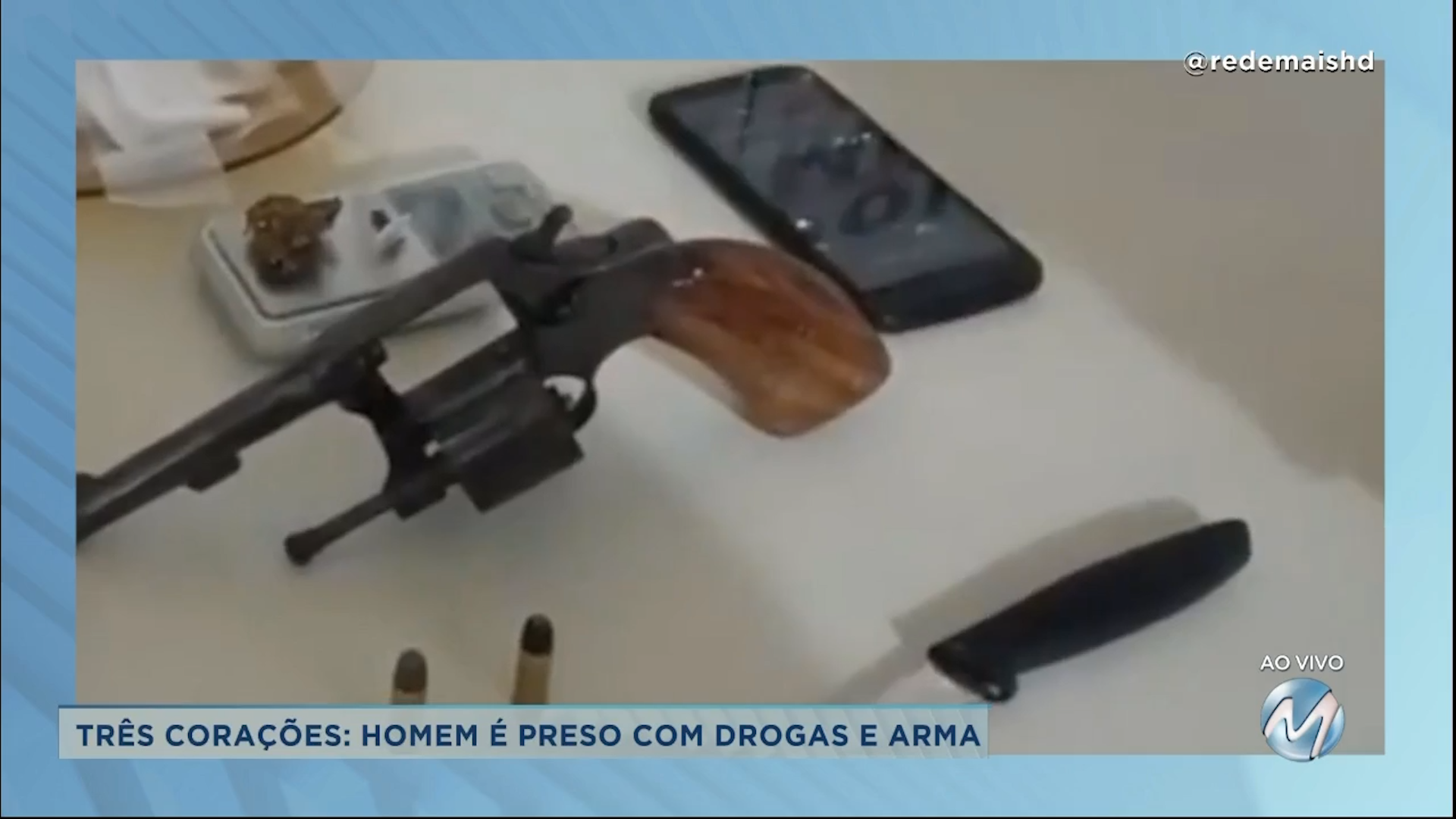 Três Corações: homem é preso com drogas e arma