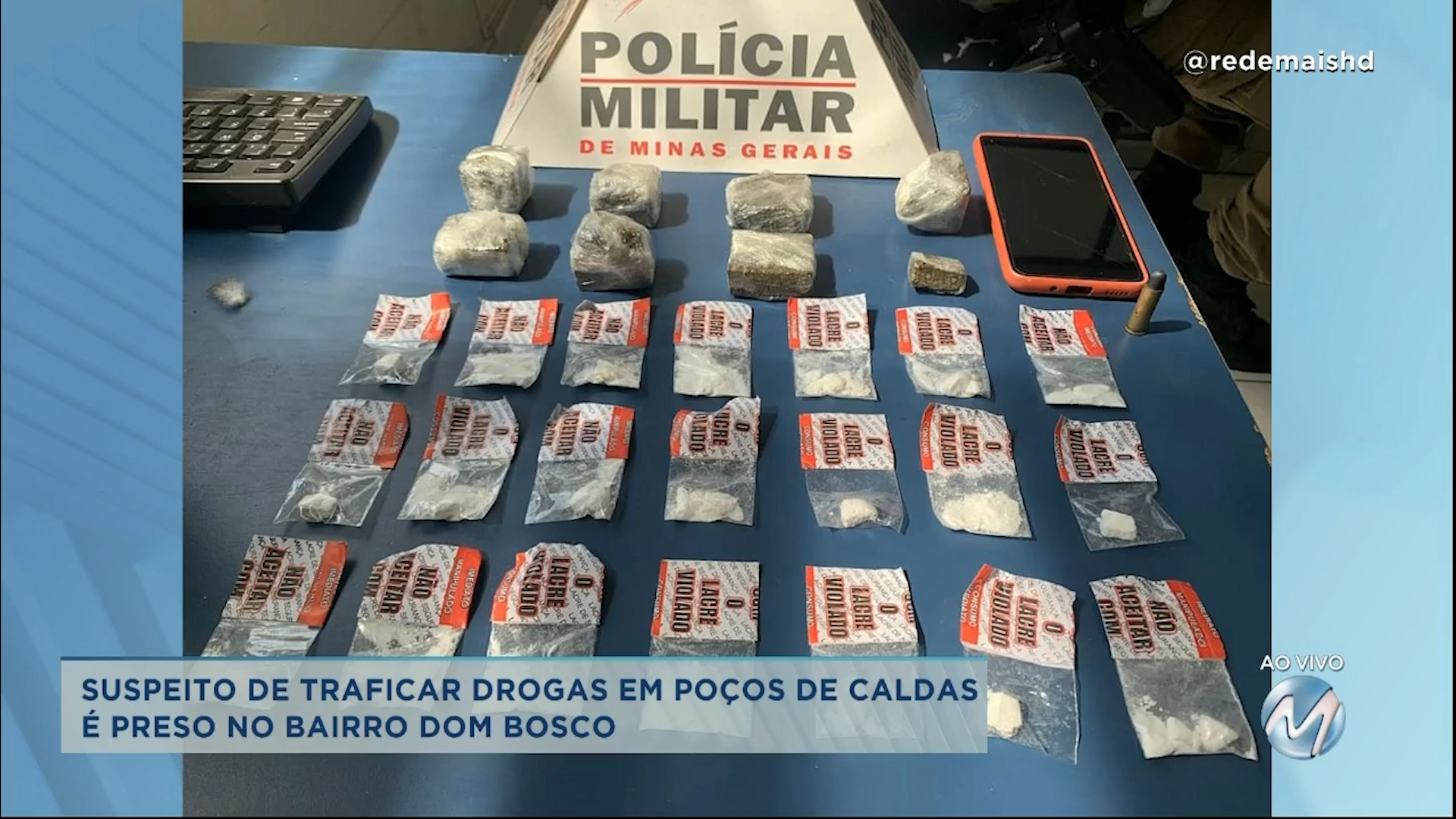 Suspeito de traficar drogas em Poços de Caldas é preso