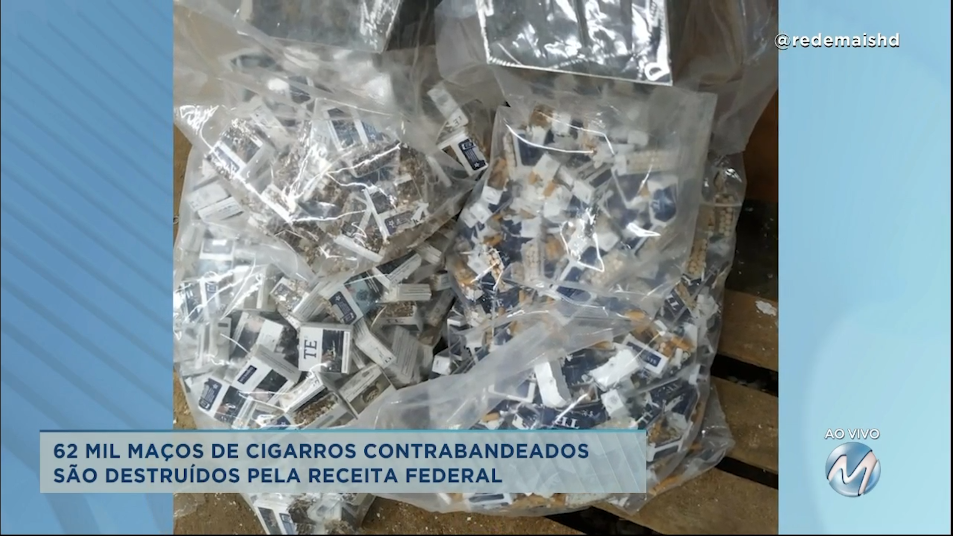 Sul de Minas: 62 mil maços de cigarros contrabandeados são destruídos pela Receita Federal
