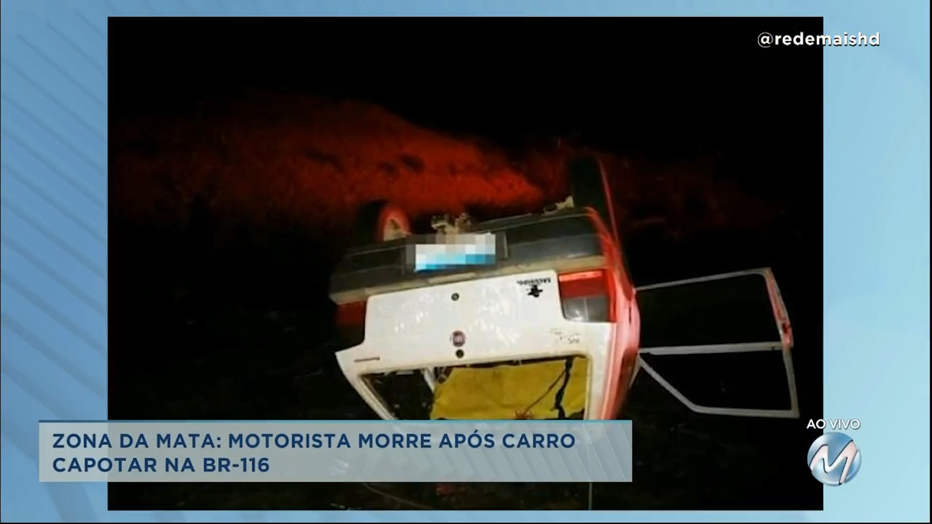 Zona da Mata: motorista morre após carro capotar em rodovia