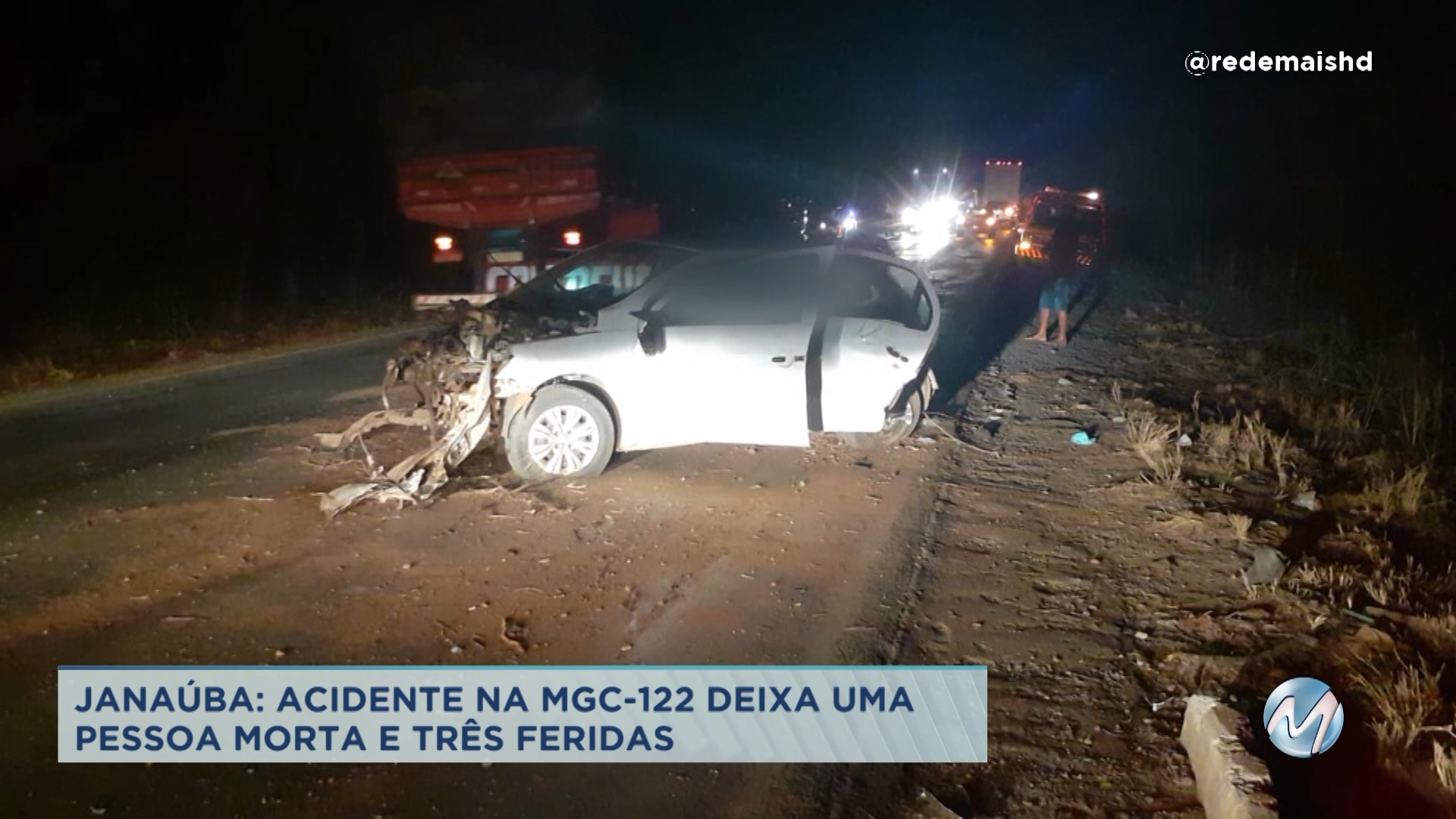 Janaúba: acidente deixa uma pessoa morte e três feridas
