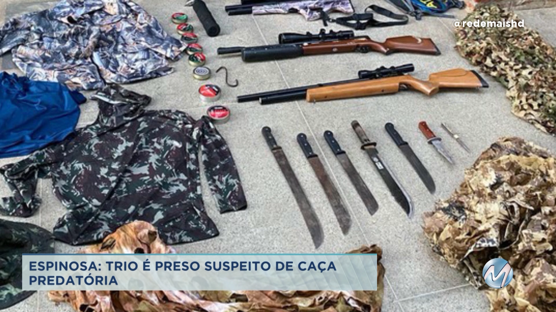 Espinosa: trio é preso suspeito de caça predatória