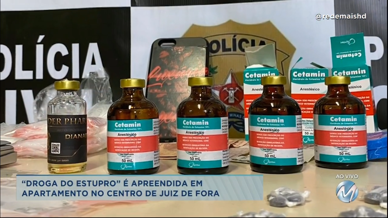 “Droga do estupro” é apreendida em apartamento no centro de Juiz de Fora