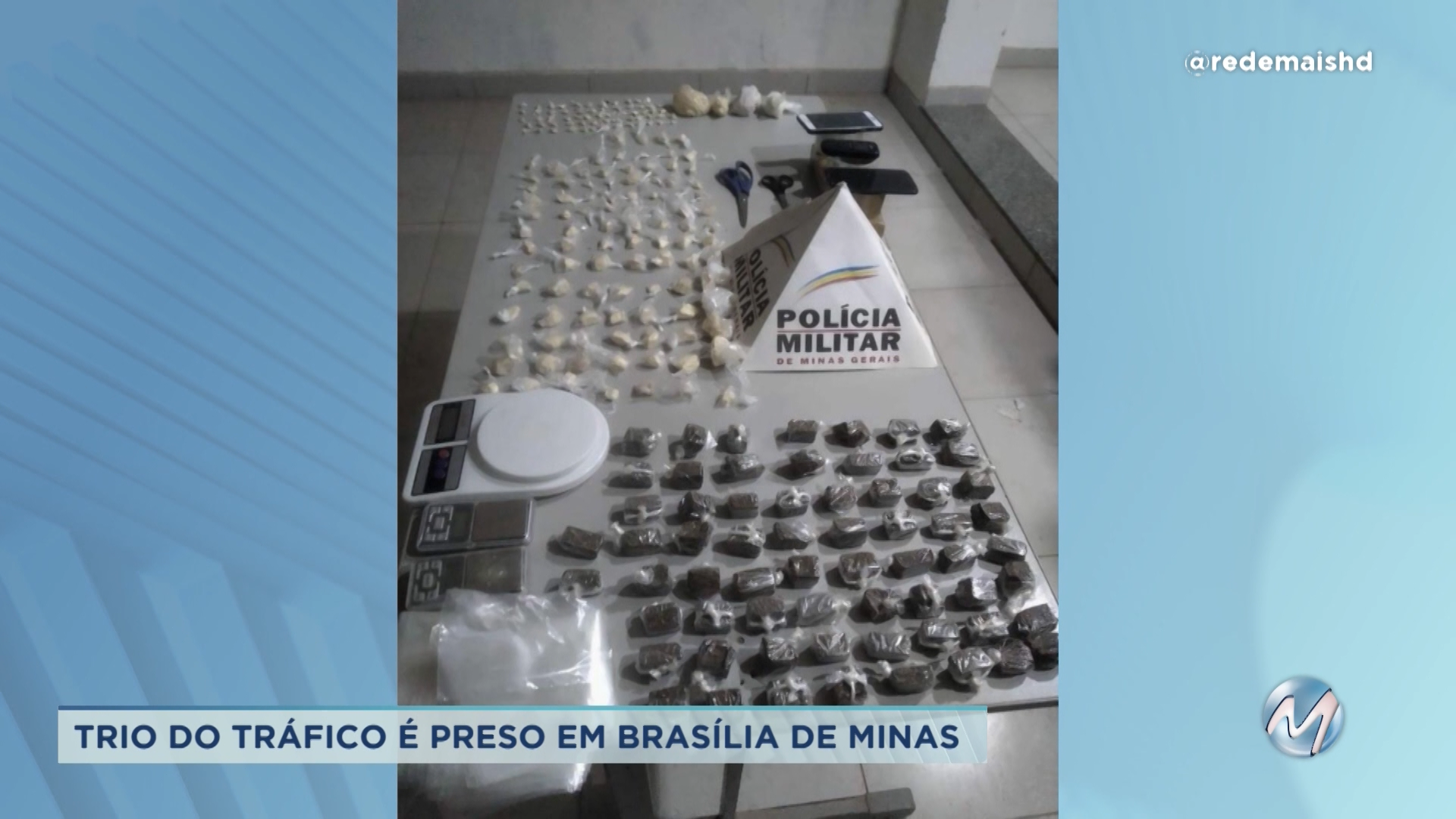 Brasília de Minas: trio do tráfico é preso pela polícia