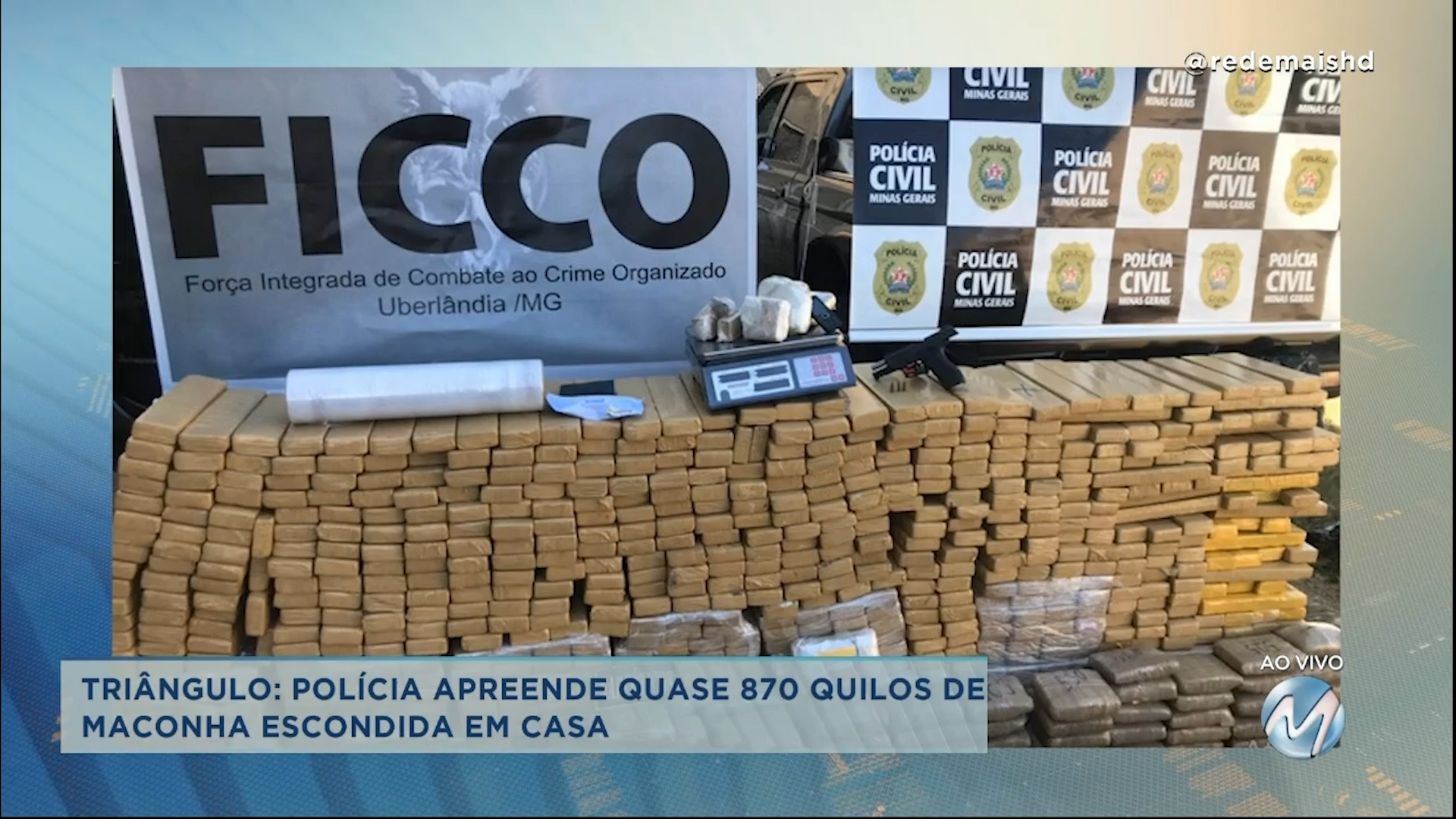Lambari: polícia apreende 215 tabletes de maconha