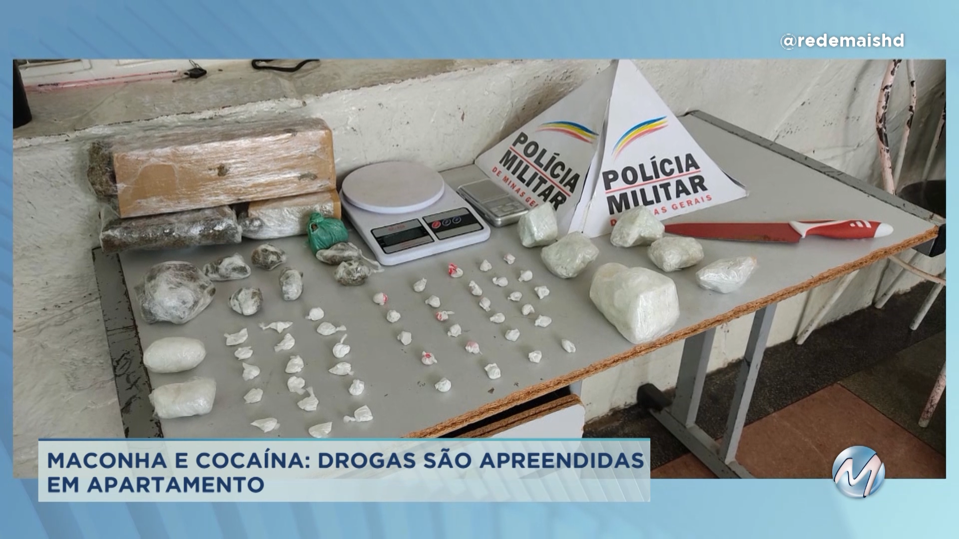 Maconha e cocaína: drogas são apreendidas em apartamento