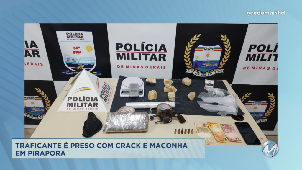 Pirapora: traficante é preso com crack e maconha em Pirapora