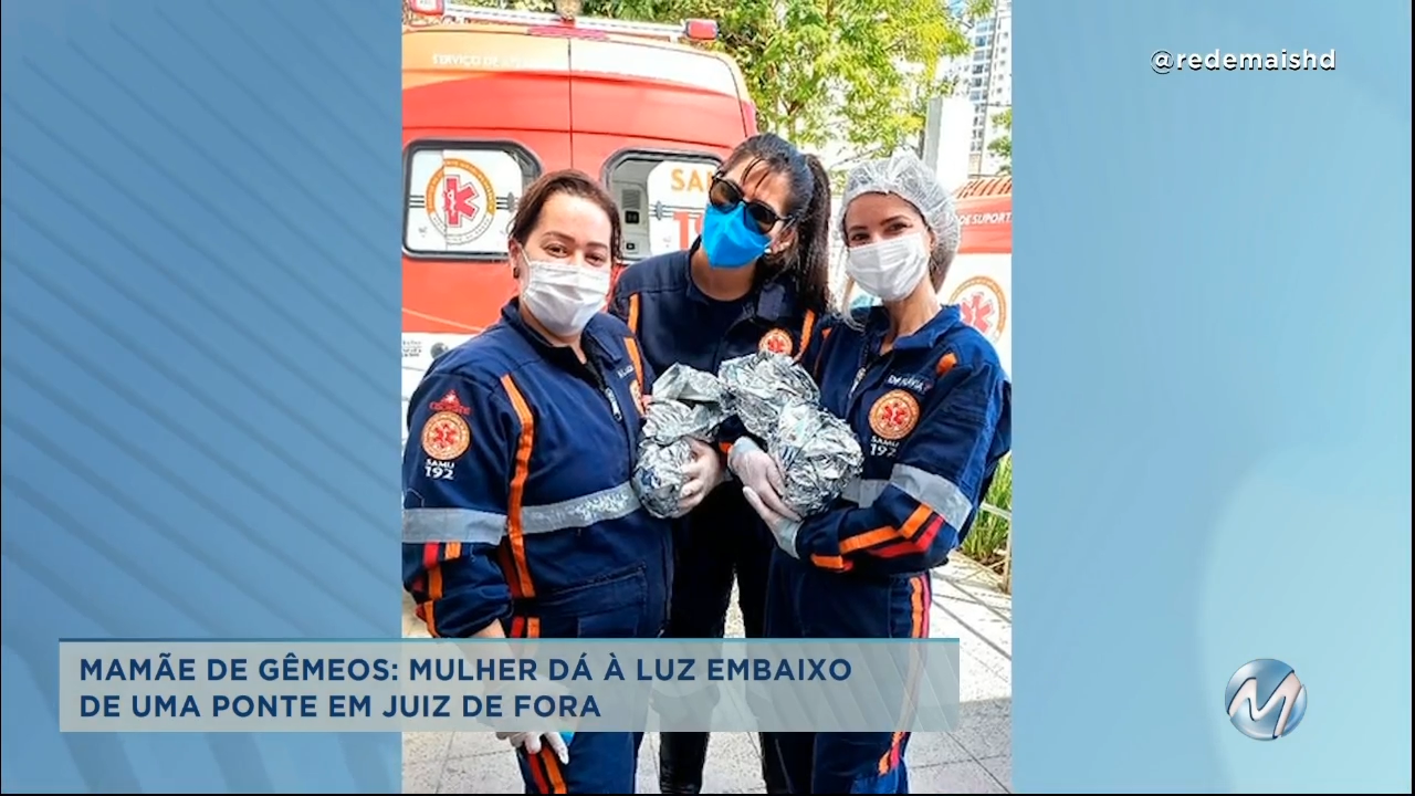 Mamãe de gêmeos: mulher dá à luz embaixo de uma ponte em Juiz de Fora