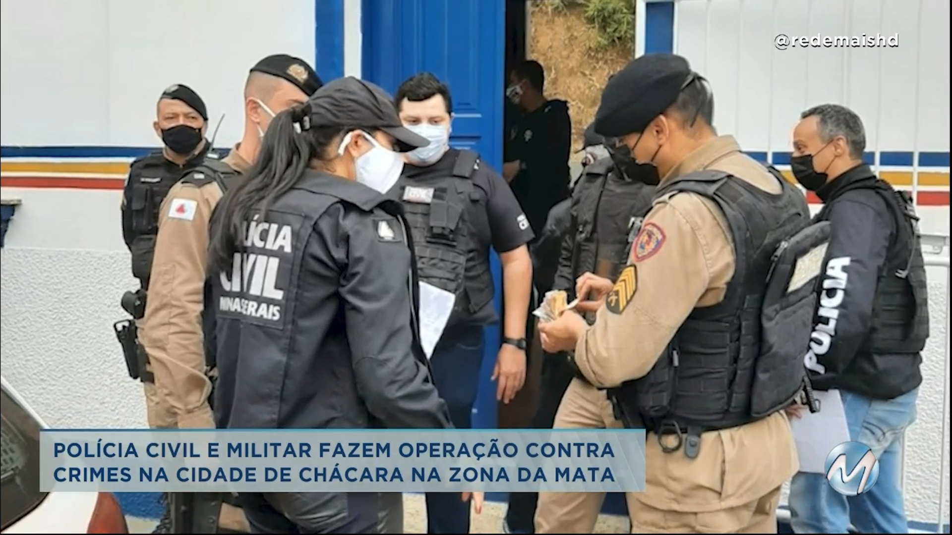 Zona da Mata: policiais fazem operação contra crimes em Chácara