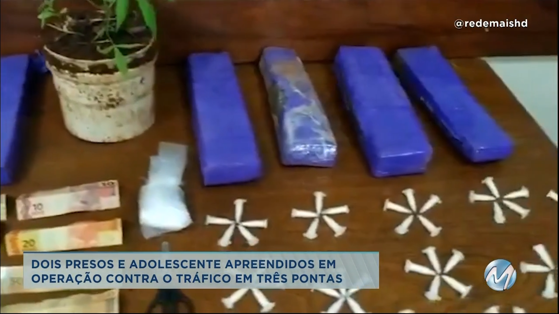 Três Pontas: dois homens e adolescente são detidos em operação contra o tráfico