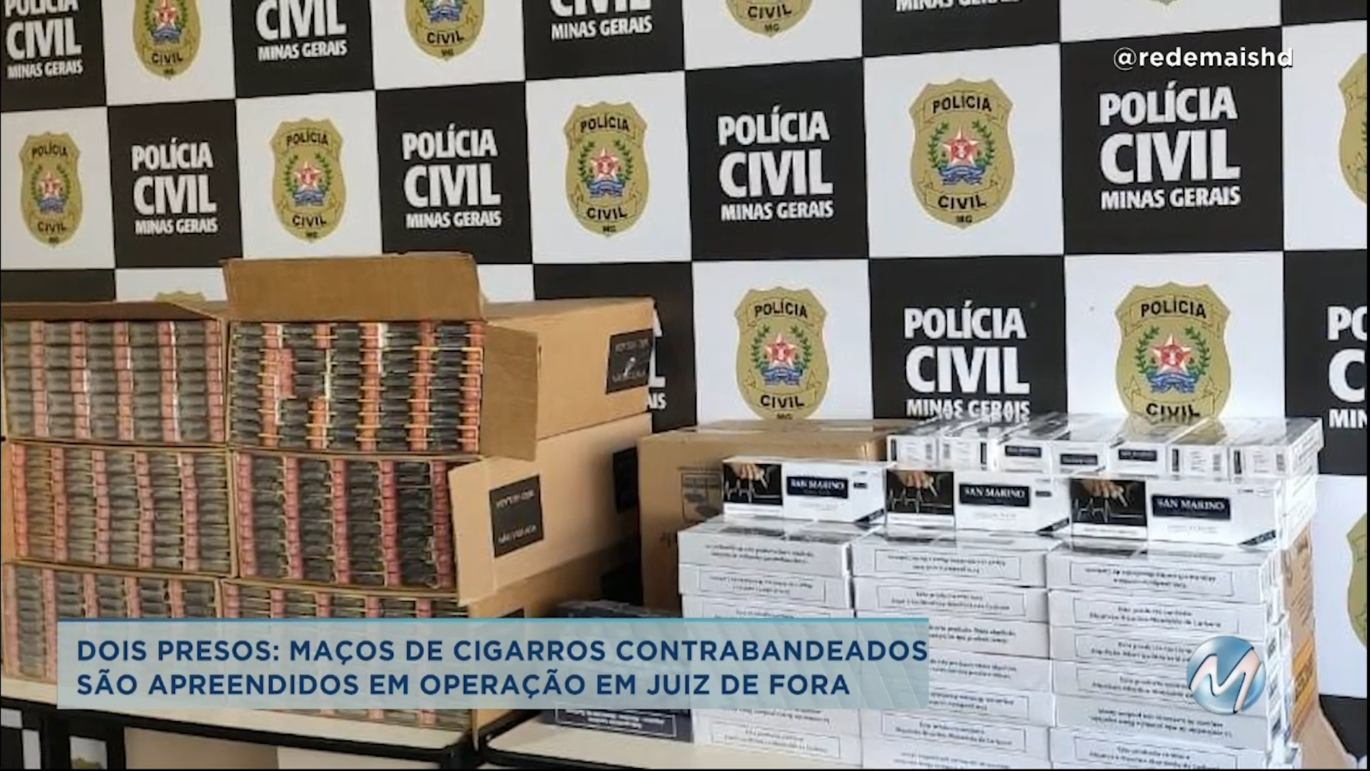 Cigarros contrabandeados são apreendidos em operação em Juiz de Fora