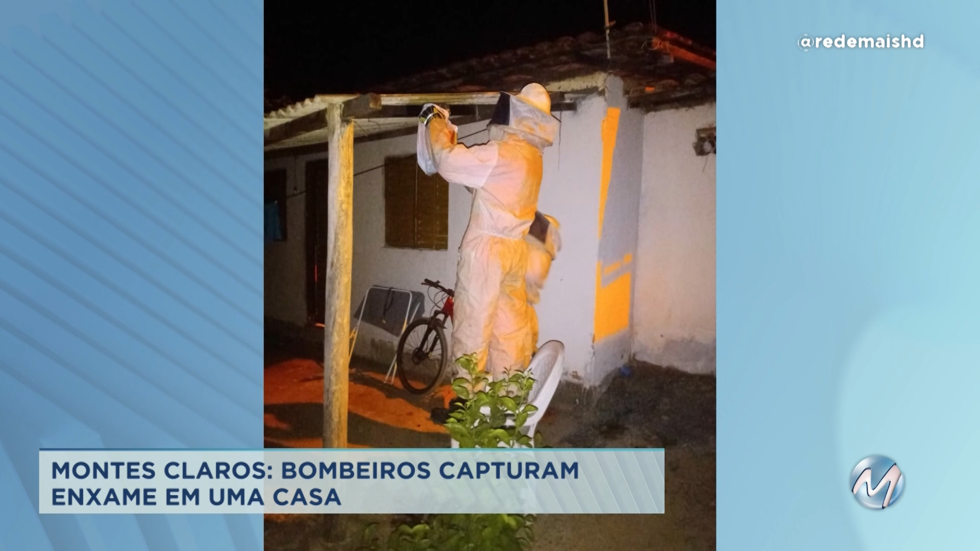 Montes Claros: bombeiros retiram enxame em casa