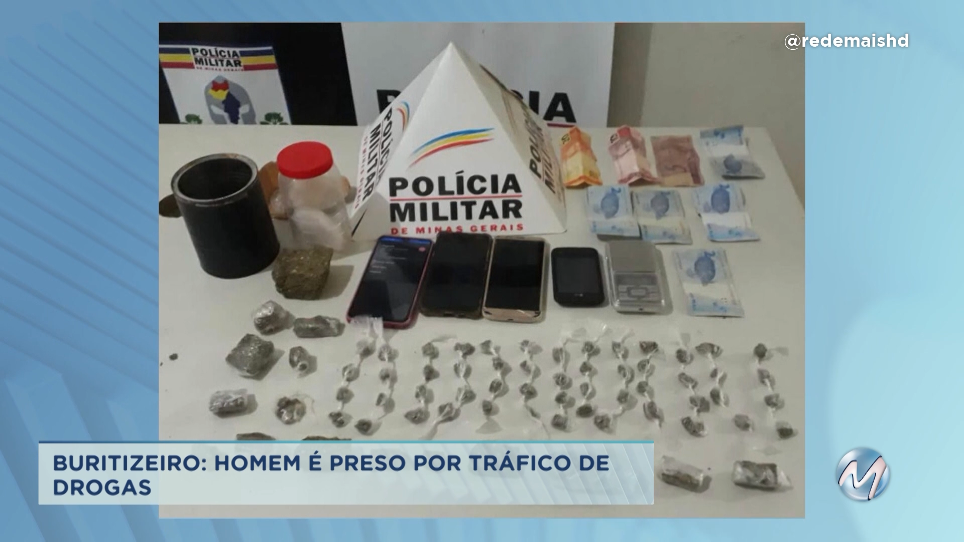 Buritizeiro: homem é preso por tráfico de drogas