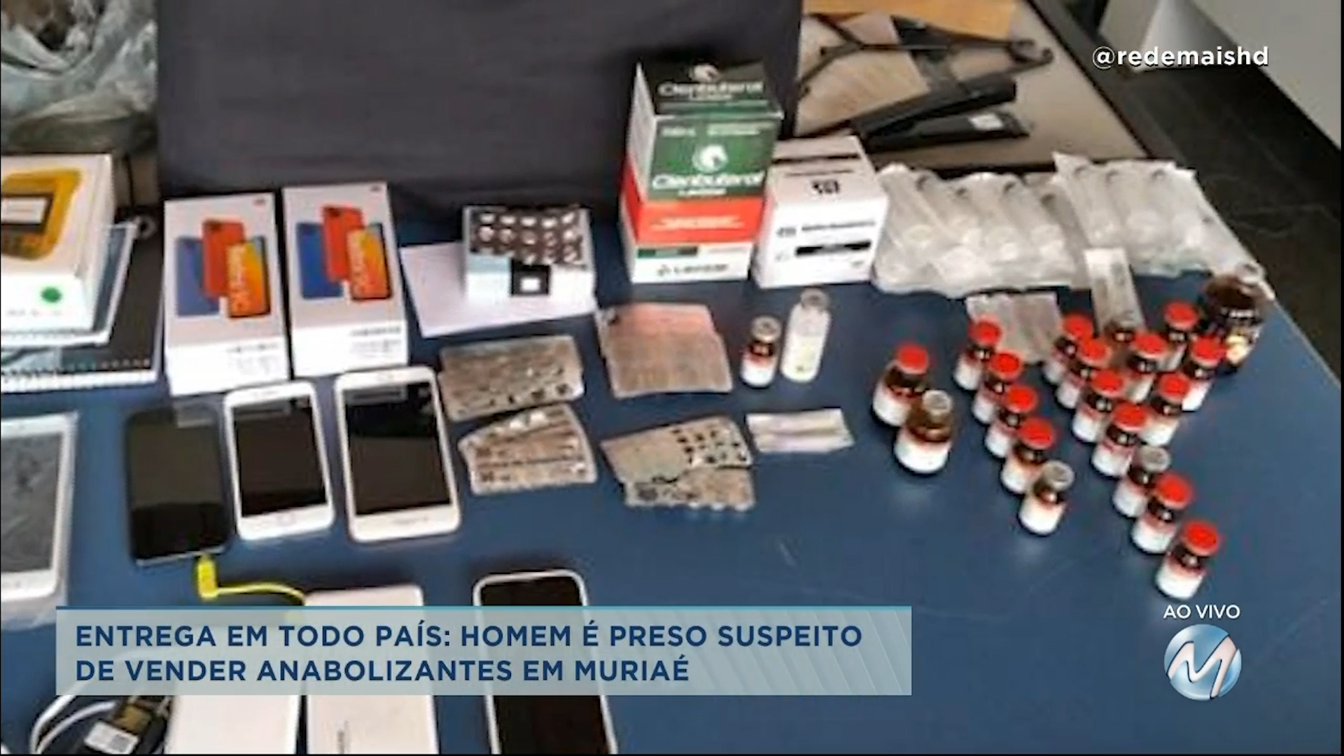 Entrega em todo país: homem é preso suspeito de vender anabolizantes em Muriaé