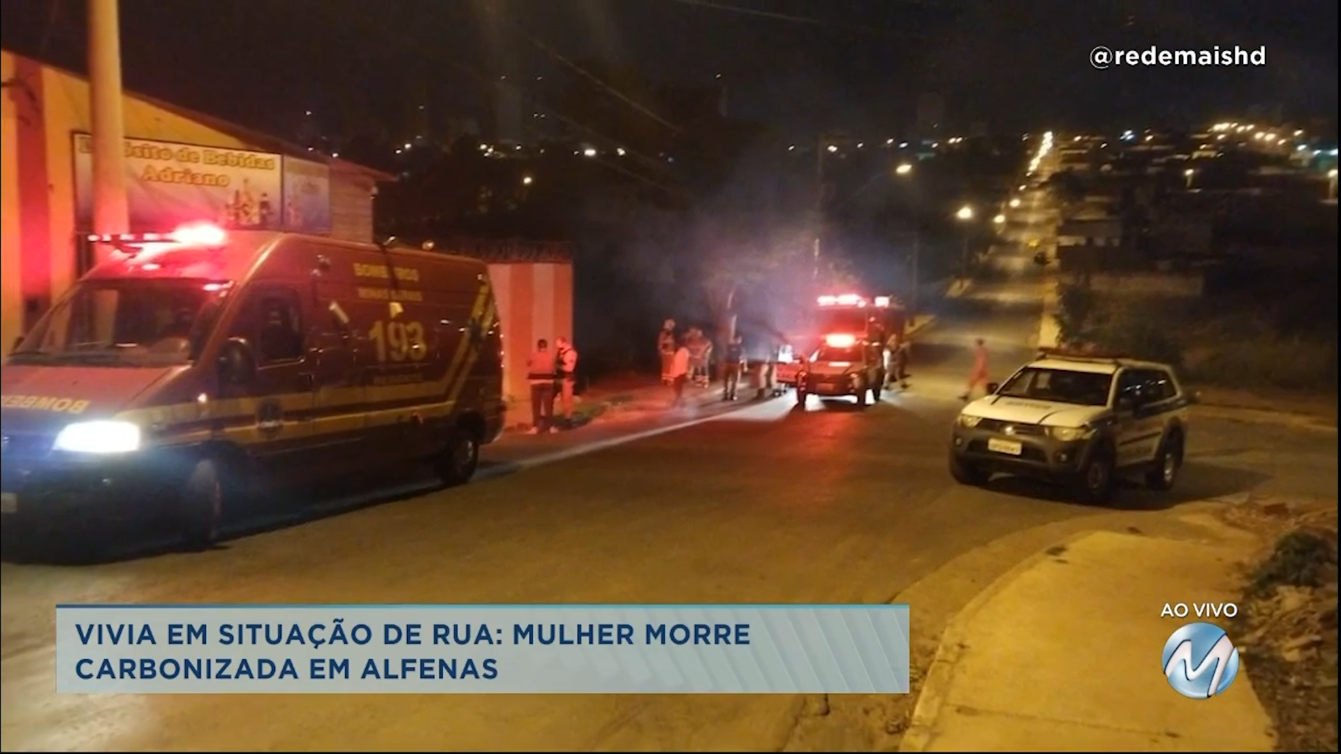 Vivia em situação de rua: mulher morre carbonizada em Alfenas