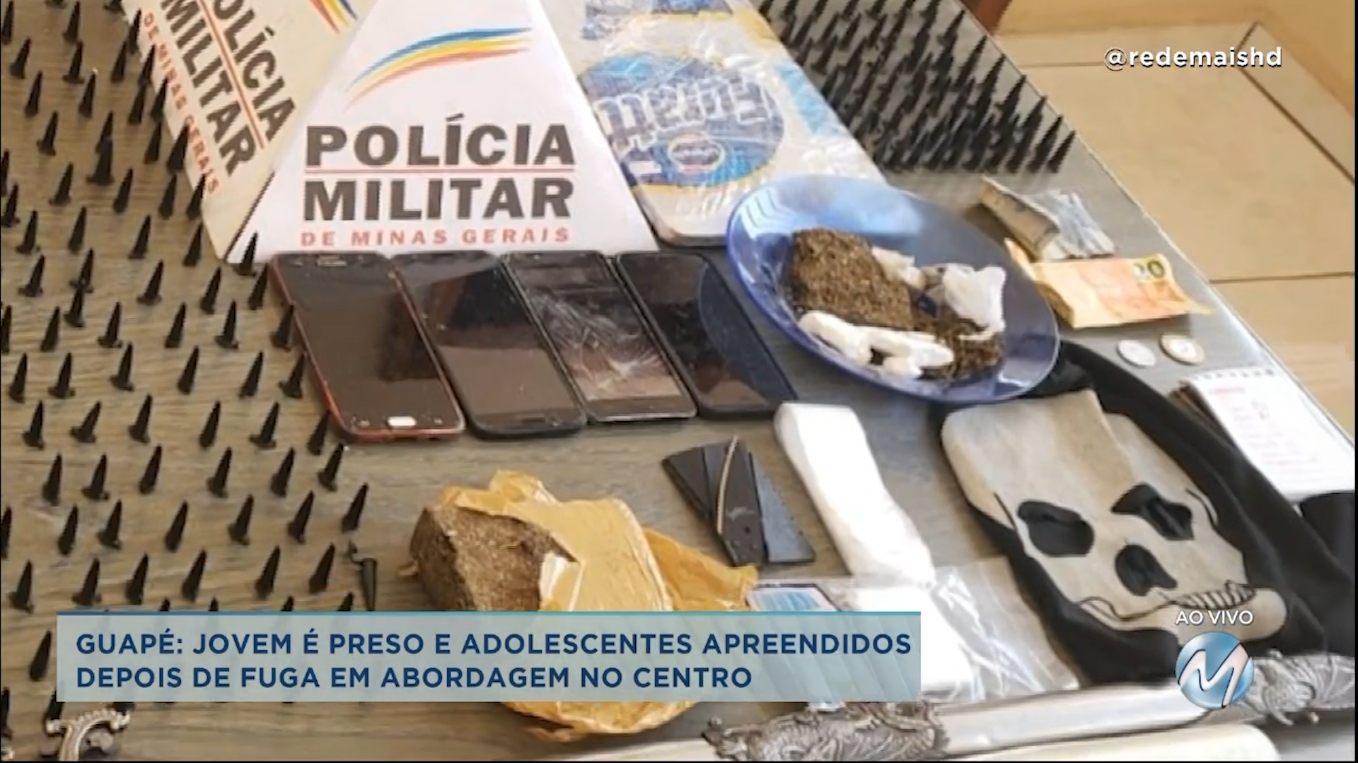 Durante abordagem policial: jovem é preso e adolescentes apreendidos em Guapé