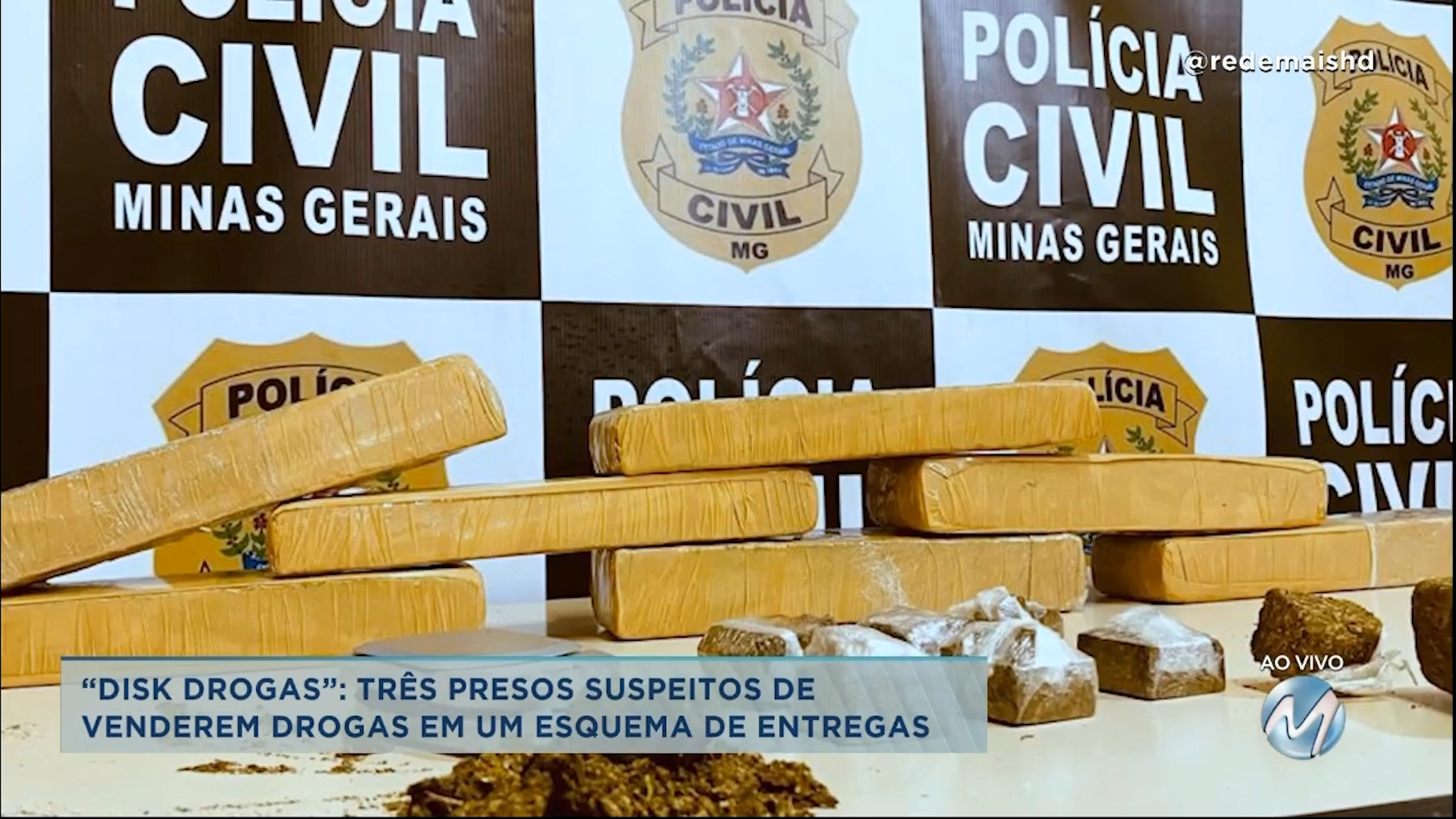 “Disk drogas”: três pessoas são presas suspeitas esquema de entrega de entorpecentes