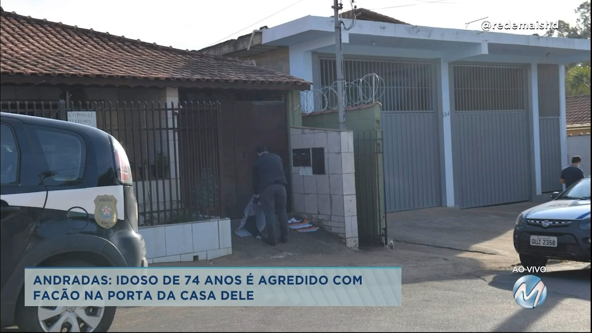 Andradas: idoso de 74 anos é agredido com facão na porta da casa dele