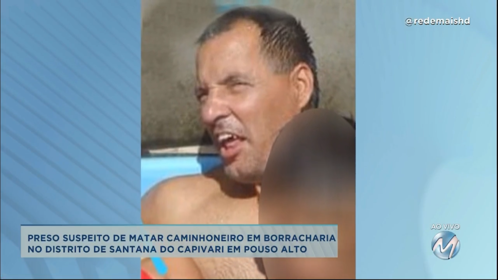 Preso suspeito de matar caminhoneiro em borracharia no Distrito de Santana do Capivari