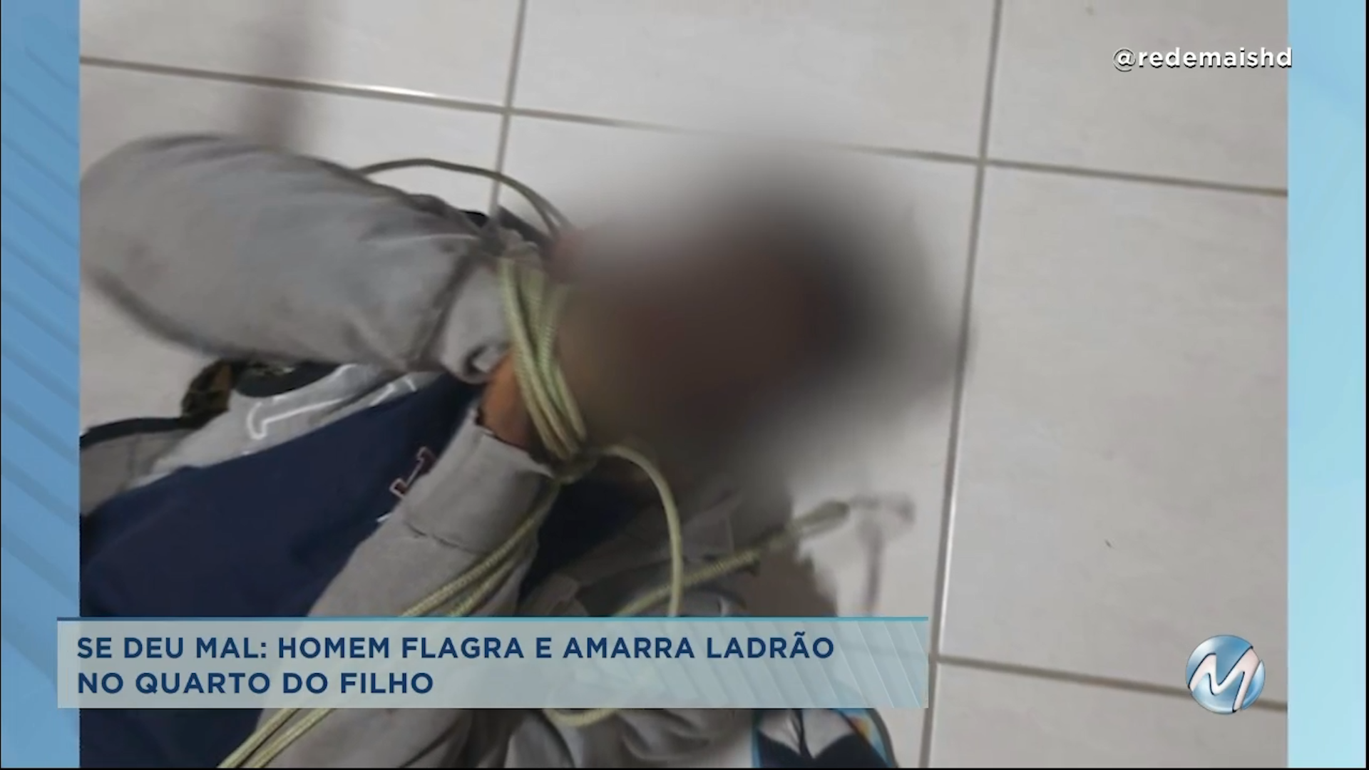 Se deu mal: homem flagra e amarra ladrão no quarto do filho em Poços de Caldas