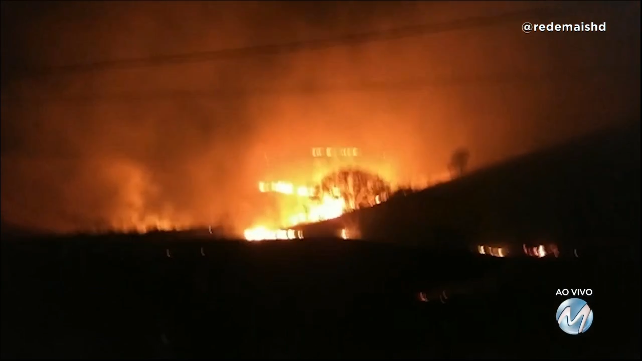 Alfenas: incêndio em vegetação atinge vários bairros da cidade