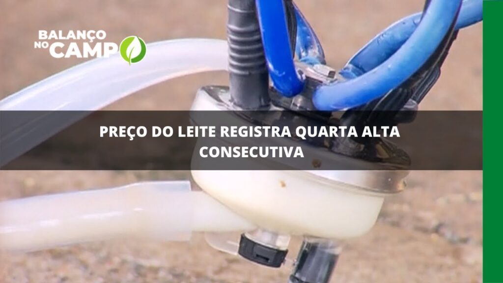 Preço do leite registra quarta alta consecutiva