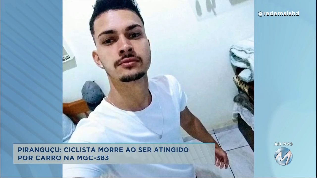 Piranguçu: ciclista morre ao ser atingido por carro na MGC-383