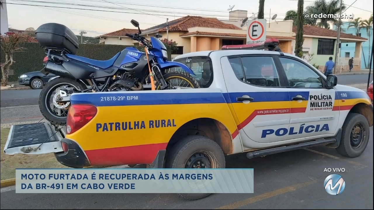 Flagrante: câmeras registram furto de moto em Poços de Caldas