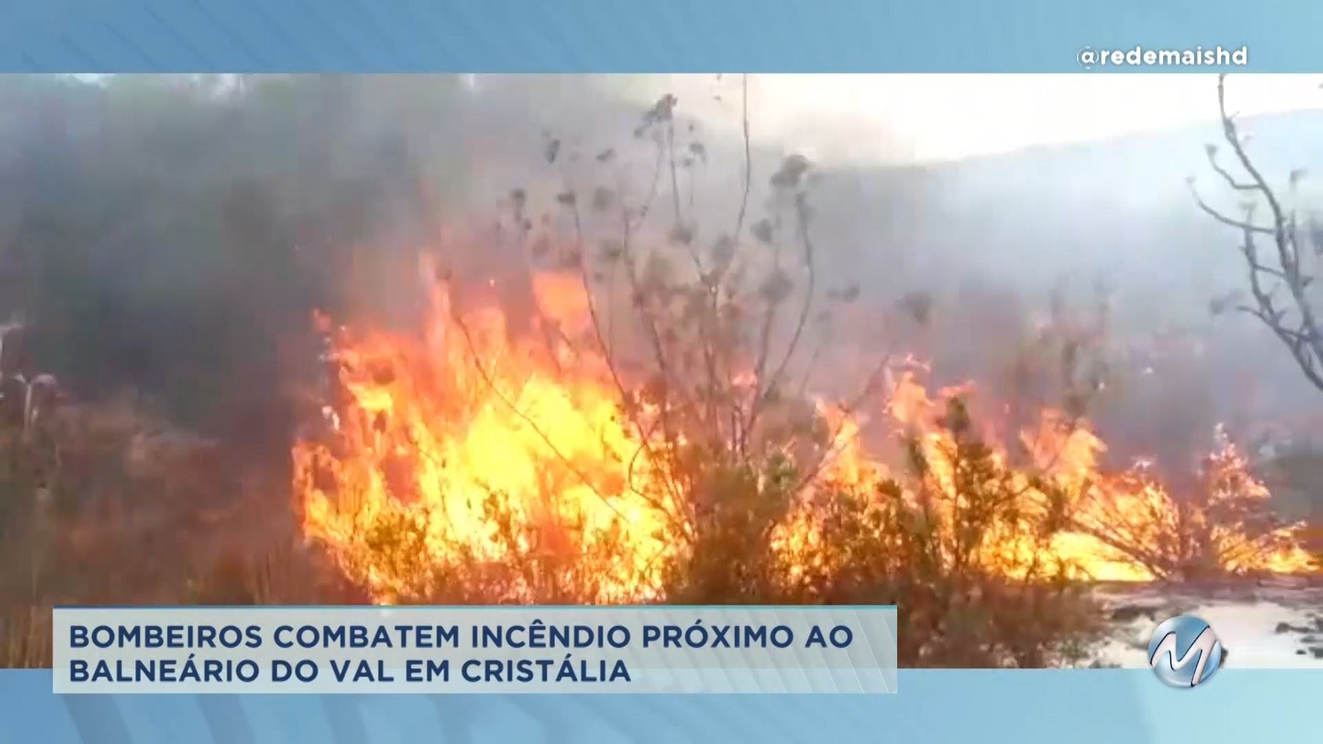 Bombeiros combatem incêndio próximo ao Balneário do Val