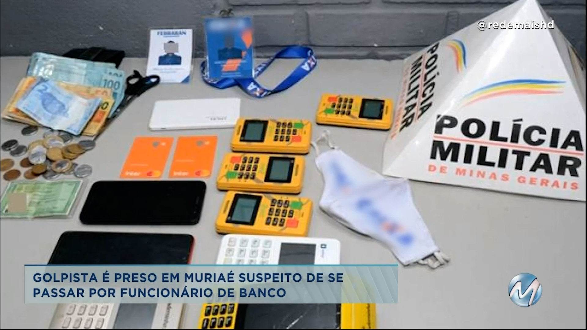 Golpista é preso em Muriaé suspeito de se passar por funcionário de banco