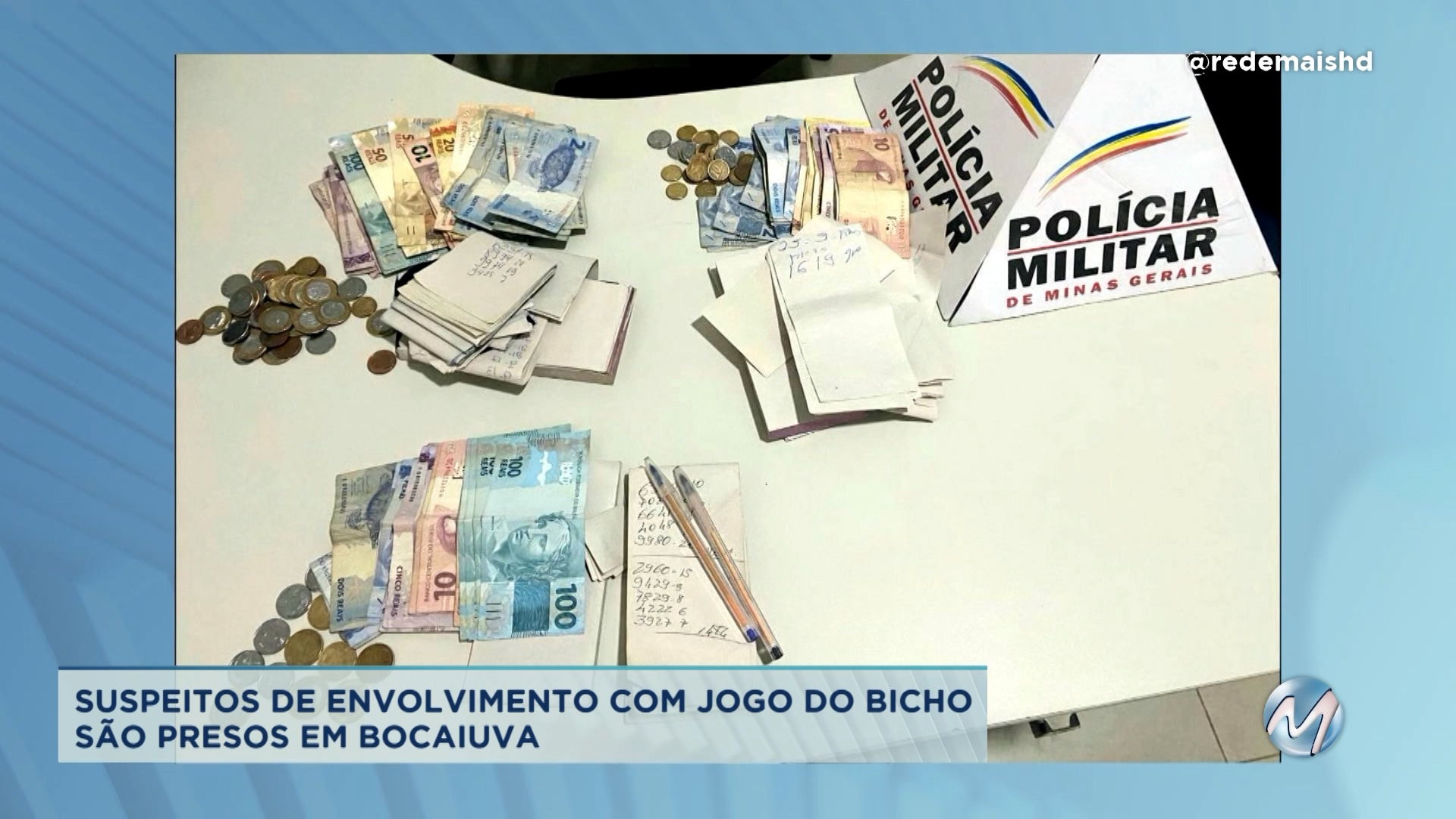 Suspeitos de envolvimento no jogo do bicho são presos em Bocaiuva