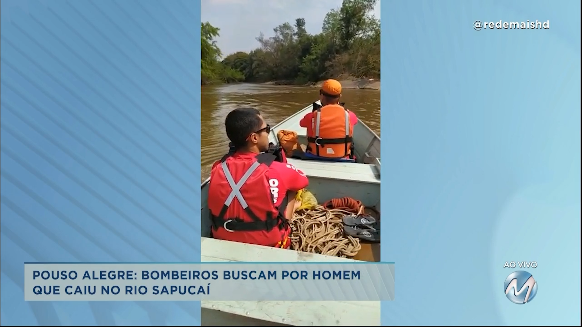 Pouso Alegre: bombeiros buscam por homem que caiu no Rio Sapucaí