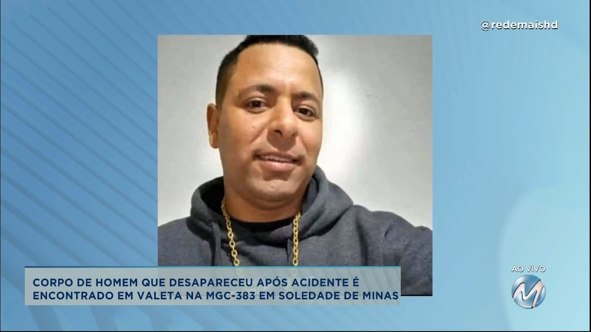 Corpo de homem que desapareceu após acidente é encontrado em valeta na MGC-383