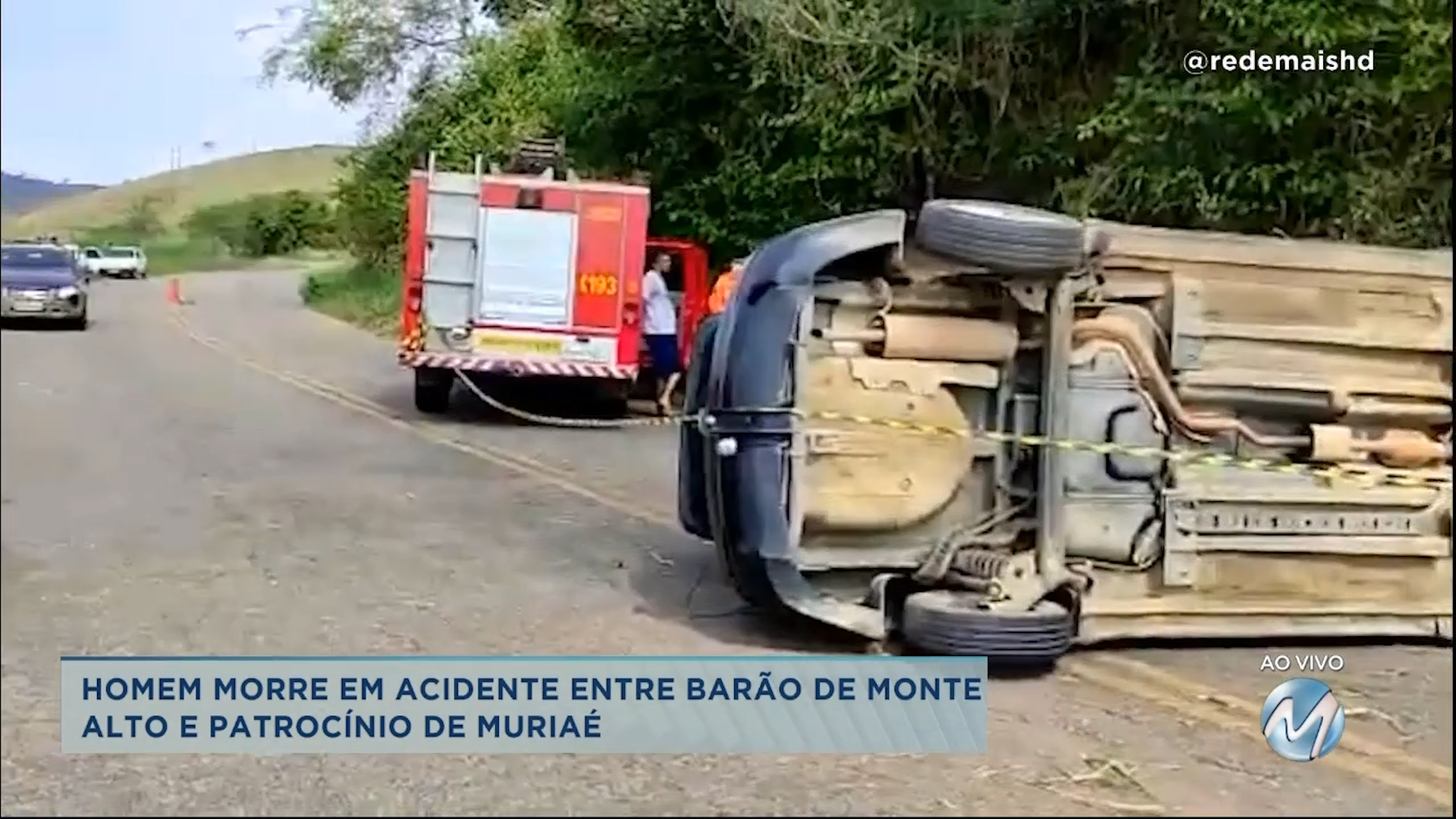 Homem morre em acidente entre Barão de Monte Alto e Patrocínio de Muriaé